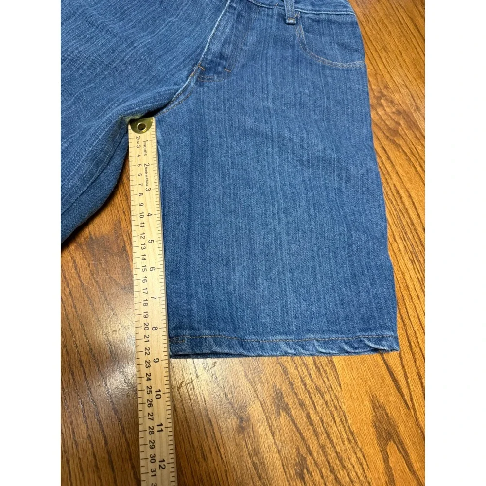 Enyce Boys Carpenter Denim Shorts Size 12 Blue Medium Wash Utility Streetwear